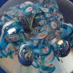 Paperweight Millefiori Murano Style paperweight Cottagecore Kitsch Grandmacore